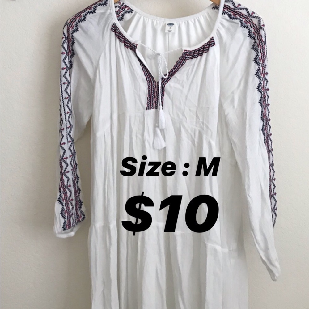 Cotton and linen blend babydoll dress